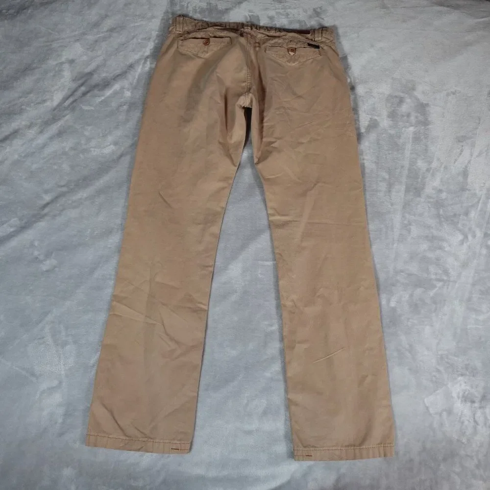 Diesel Classic Slim Khaki Pants Mens 34x34 (Fits 35x32) Cotton Brown